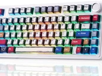 Aula F75 Wireless Mechanical Keyboard,Creamy Keyboard with RGB Backlit Hot Swappable, 81 Keys 75% Layout Gaming Keyboard, Bluetooth/2.4GHz/Type-C, Creamy Sounding - Reaper Switches