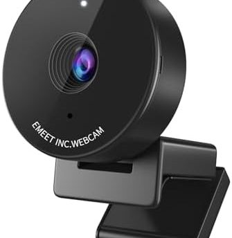 EMEET C950 1080P Webcam - USB Webcam with Microphone & Physical Privacy Cover, Noise-Canceling Mic, Auto Light Correction, Fixed Focus, Ultra Web Cam w/ 70°View for Meeting/Online Classes/Zoom/YouTube
